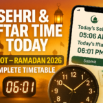 Sehri & Iftar Time Today in Sialkot